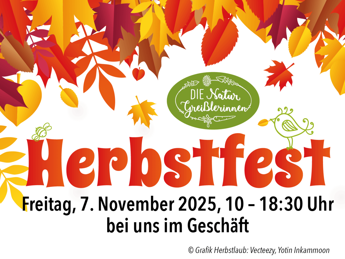 Grafik zur Ankündigung des Herbstfestes