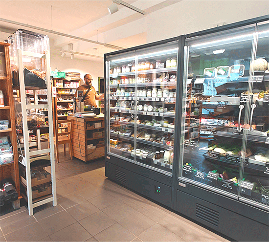 Innenansicht des Geschäfts